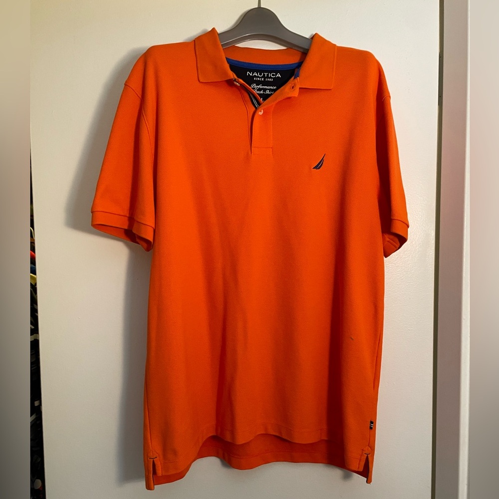Men’s NAUTICA Size LARGE Performance Deck Polo Shirt